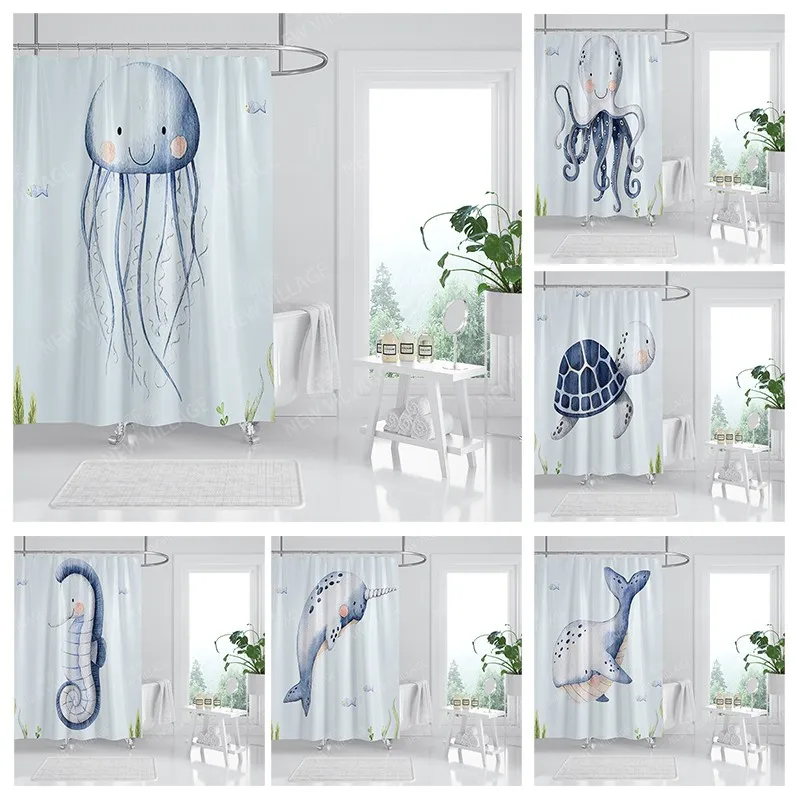 Waterproof fabric shower curtain Bathroom curtain accessories 180x200 Bath curtain for shower 240*200 nordic boho decor 240x200