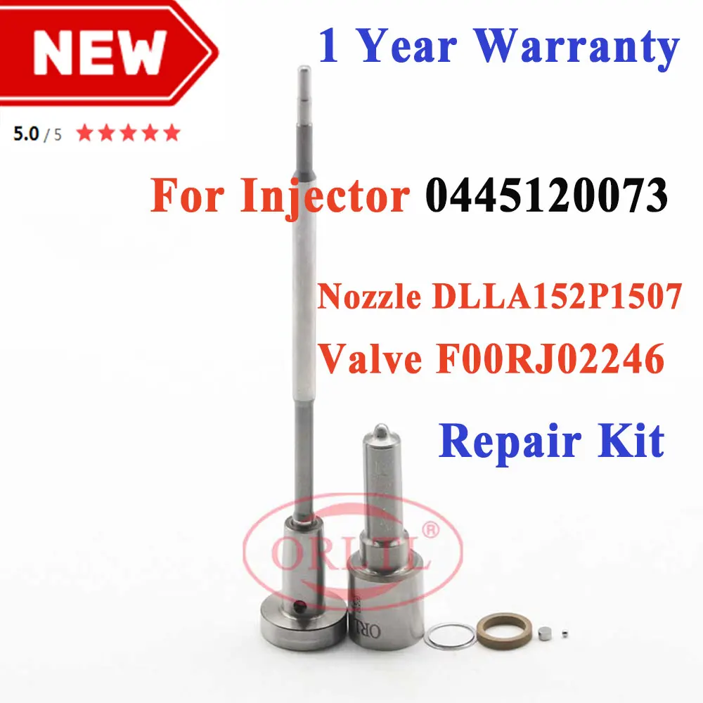 

0445120073 Diesel Injection Nozzle Kits DLLA152P1507 0433171929 Control Valve F00RJ02246 For Bosch 0445120073