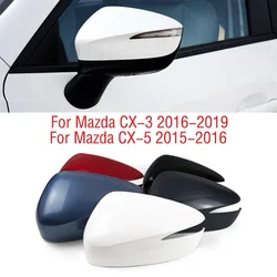 Para Mazda CX-5 CX5 2015 2016 puerta de ala de coche cubierta de espejo retrovisor lateral tapa Shell House para Mazda CX-3 CX3 2016 2017 2018 2019