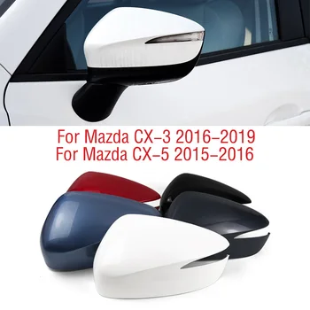 マツダCX-5 CX5 2015 2016カーウイングドアサイドバックミラーカバー蓋キャップシェル家マツダCX-3 CX3 2016 2017 2018 2019