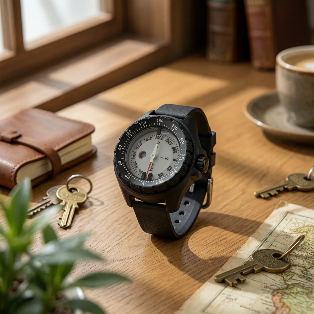 

Diving Compass Metal Buckle Wrist Compass Navigation Tool Waterproof Outdoor Gear Stable Pointer for Divers