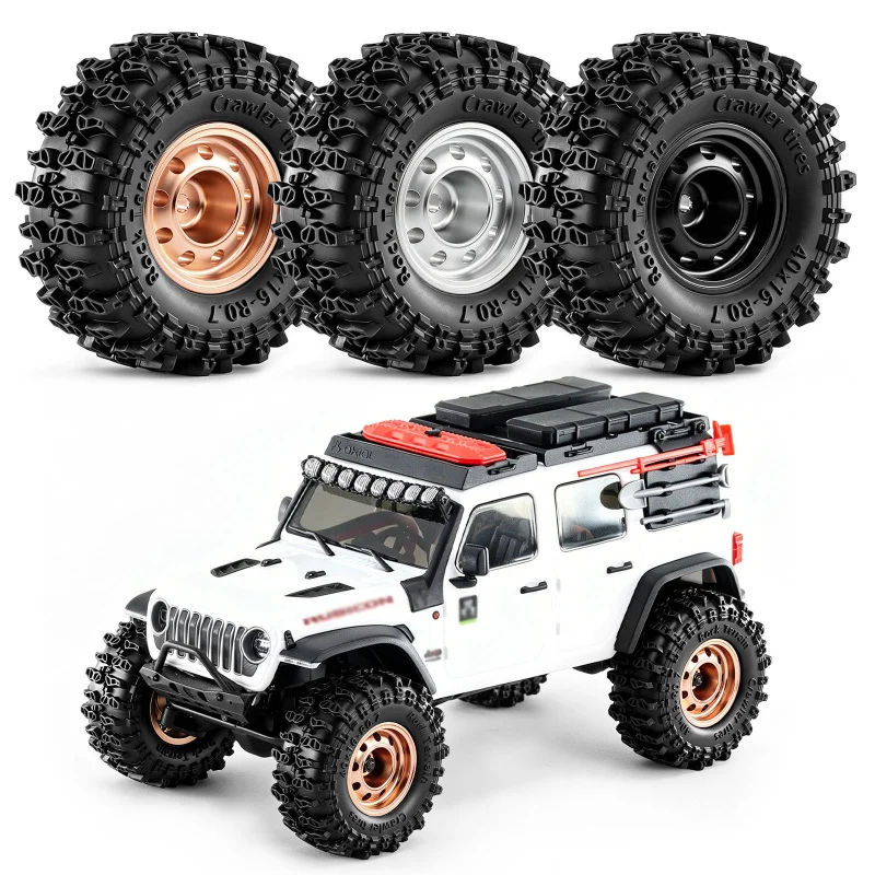 Pneu de moyeu de roue 1/30 AXIAL SCX30 0.7 pouces, adapté pour WranglerK10 Ford Spirit Horse W372