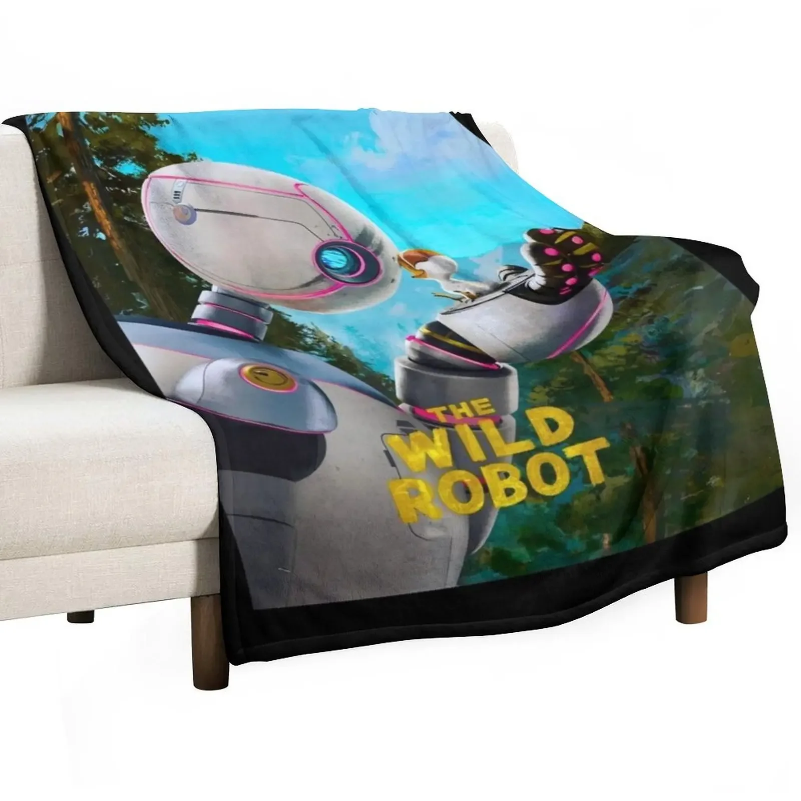 

The Wild Robot Throw Blanket for sofa manga Soft Beds Blankets