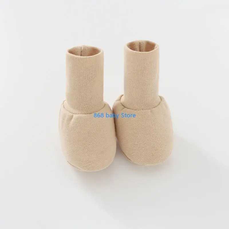 29EE قفازات مضادة للخدش أغطية القدم قفازات حماية اليد لا خدش قفازات الجوارب مجموعة للأطفال الرضع من 0 إلى 12 شهرًا هدايا الأطفال #5