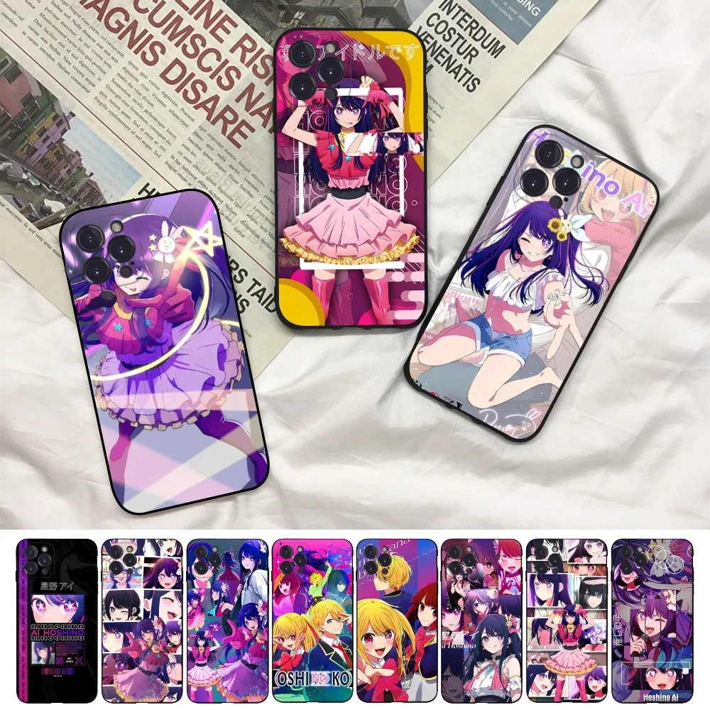 Hoshino Ai Oshi No Ko Phone Case For IPhone 15 14 11 12 13 Mini Pro XS Max Cover 6 7 8 Plus X XR SE 2020 Funda Shell