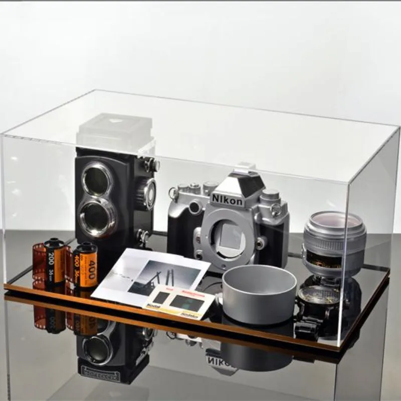 

Acrylic Display Cover Ornament Transparent Desktop Camera Lens Model for Decorative Purposes