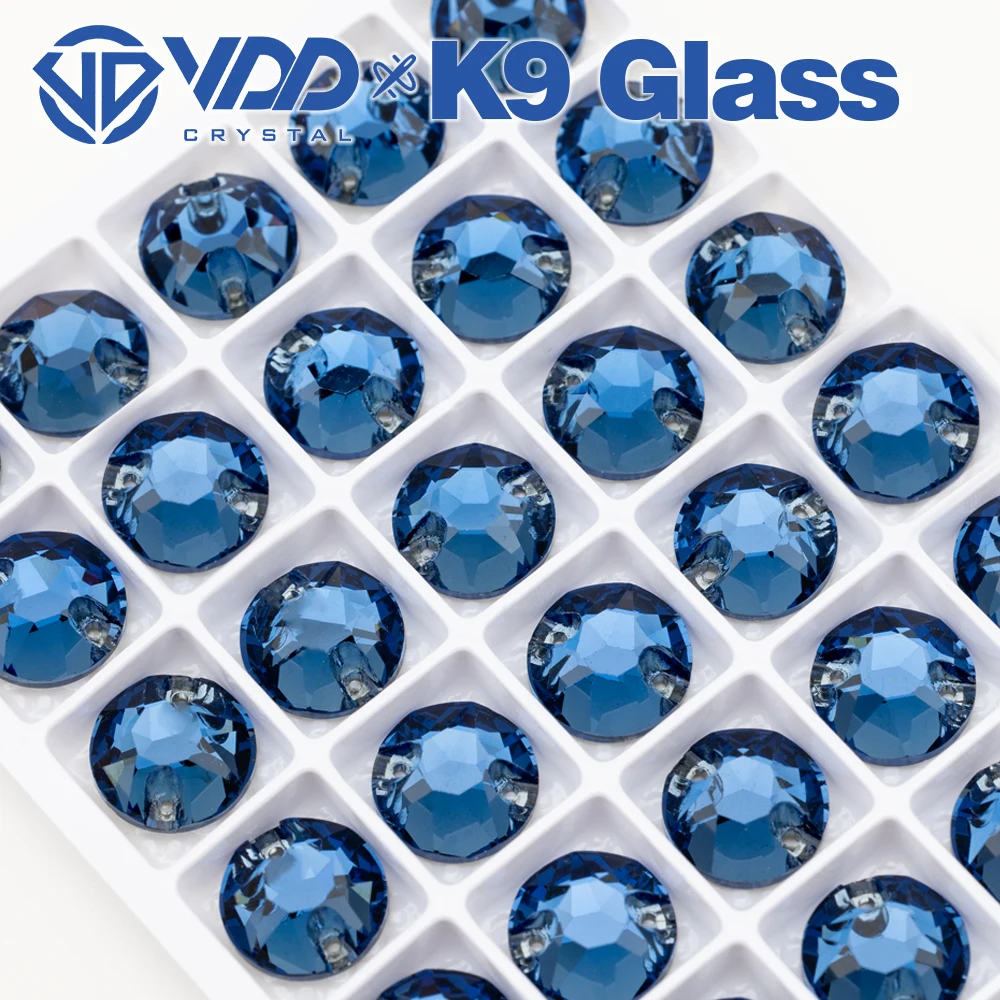 VDD S119 Montana 8 Große 8 Kleine K9 Glas-Aufnäher-Strasssteine Hochwertige AAAAA Kristall-Flachboden-Nähsteine – Detail 6
