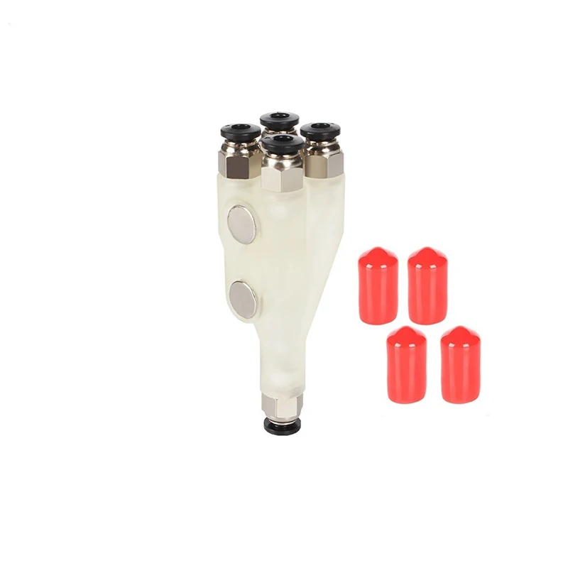 

4 in 1 Filament Pipe Expansion Port PTFE Adapter Tubing Connectors For P1P P1S X1C For Bambu Lab 3D Printer Parts Accessories