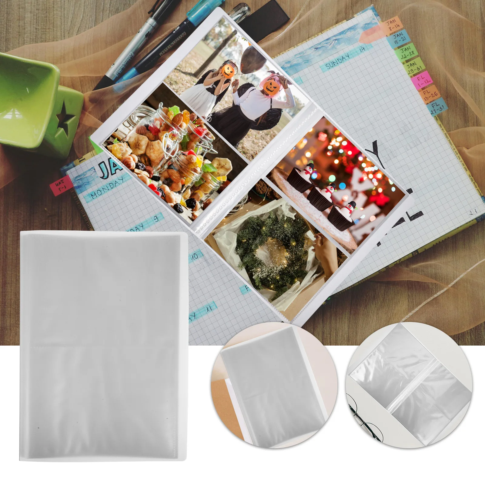 Multifunktionale Buchklampe aus der Fotoalbum-Sammlung, entworfen für Fotos, Tickets, Karten, Organisieren von schützendem Familien-Scrapbook