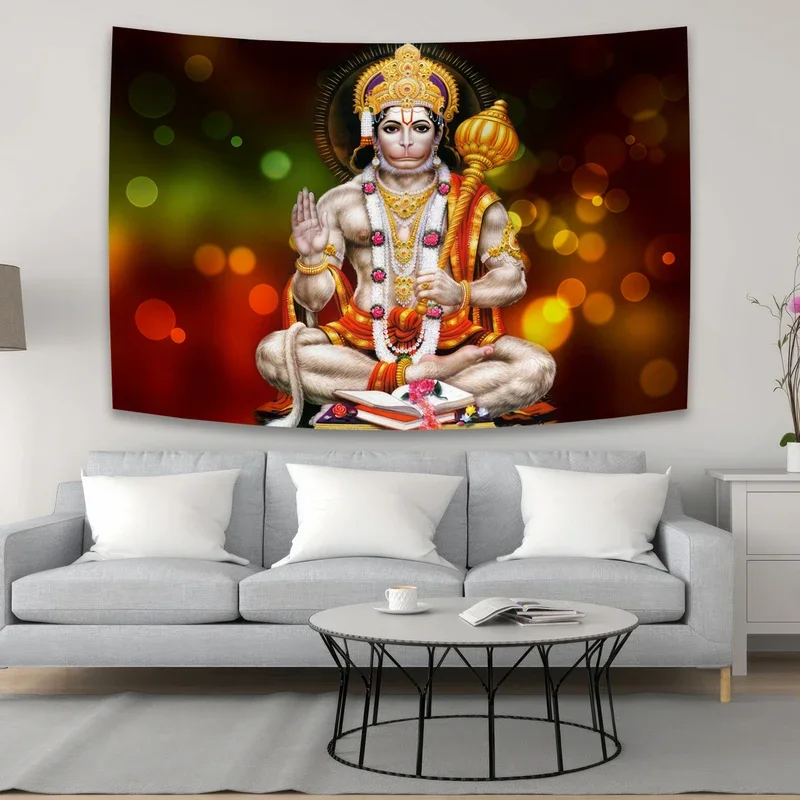 Religion Hindu God Goddess Lord Hanumana Hanuman Wall Pictures For Tapestry Poster # 0@