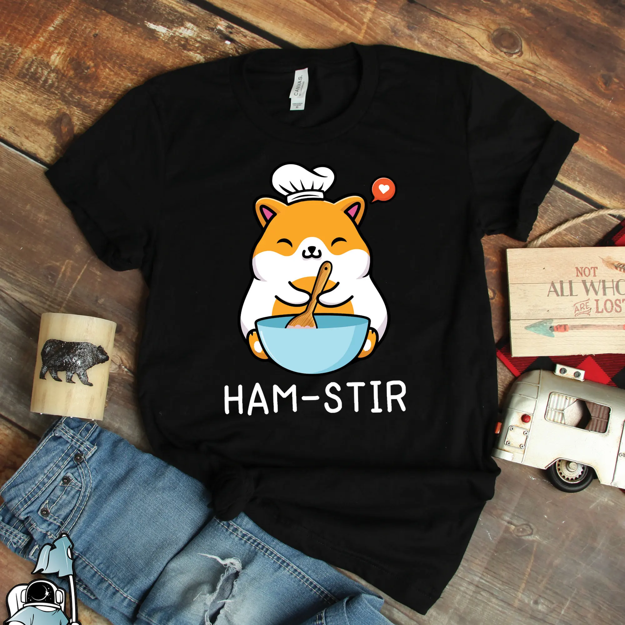 Hamster T Shirt s Ham Stir Cooking Art Pet Hammy Animal Lover and Baking