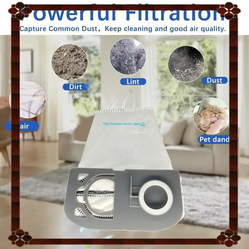 24 ชั่วโมงเปลี่ยนถุงเก็บฝุ่นสําหรับ Riccar R25 Series R25S, R25D, R25P สูญญากาศตรงเครื่องดูดฝุ่นกรอง Part R25HC-6