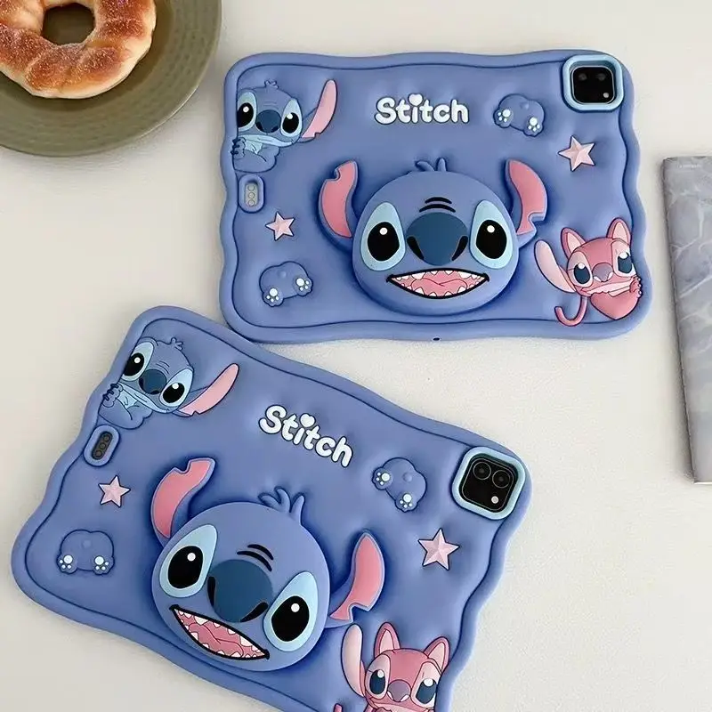 ديزني ستيتش لجهاز آيباد 10.2 7th 8th 9th 10th Gen Air 3 4 5 10.9 Mini 6 9.7 Pro 11 12.9 بوصة حافظة واقية للأطفال من السيليكون اللوحي #3