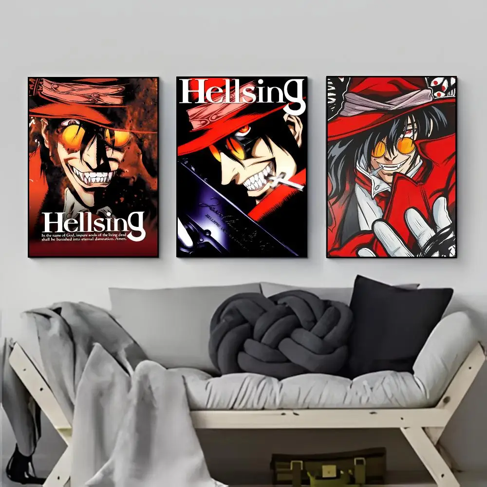 Gothic Anime H-Hellsing Ultimate Poster Elegant Indoor Artwork Design & Contemporary Home Decor