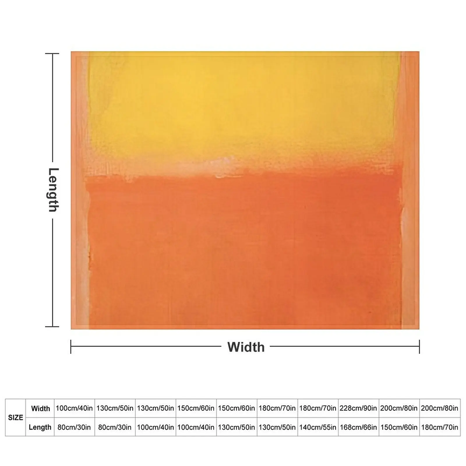 Mark Rothko - Orange and Yellow - 1956 Throw Blanket for sofa Decorative Beds Blankets