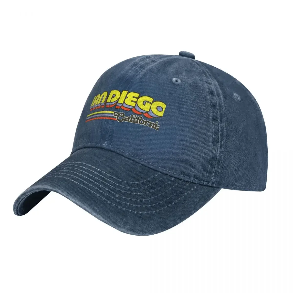 San Diego, CA | City Stripes Cowboy Hat Beach Outing custom hats Women'S Hats 2023 Men'S