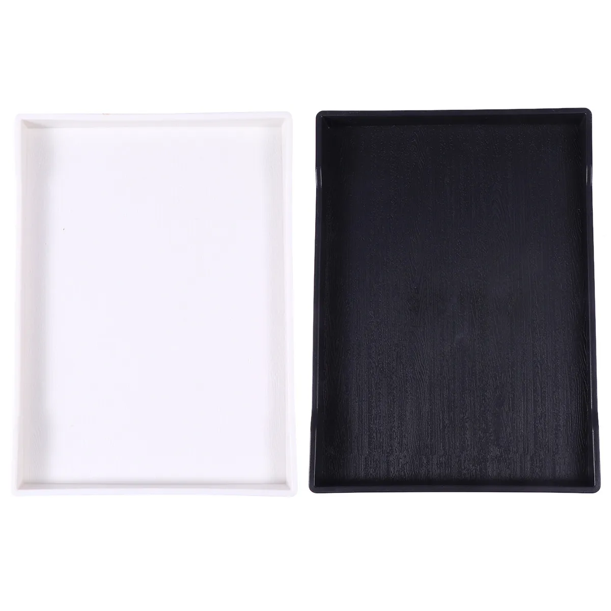 

Набор из 2 износостойких пластиковых подносов для полотенец, многофункциональная тарелка для хранения, идеально подходит для ванной комнаты, туалетного столика, отеля, ресторана, дома, для еды