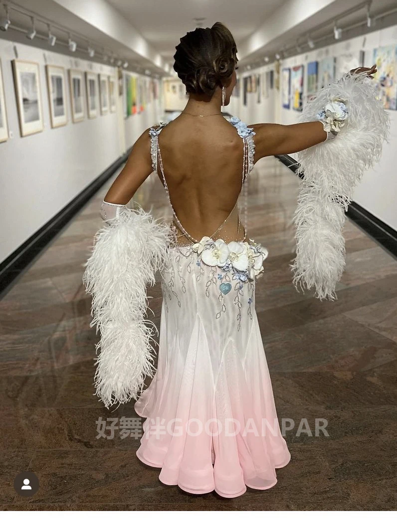 Waltz Ballroom Dance Dress Women Competition  Dance Gown Ballroom Dancing Costume standard dance dress women competition 2024