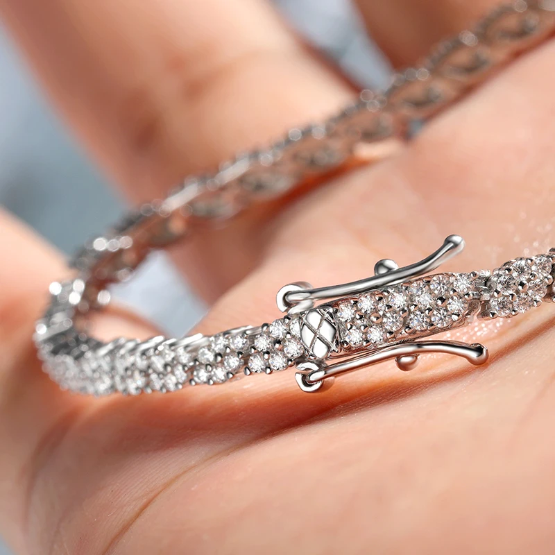 Thumbnail 2 - #25 Cheap Moissanite Tennis Bracelets Worth Buying