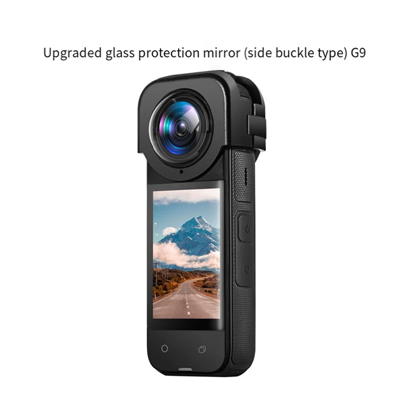 AY14-Protecteur d'objectif à pression pour Insta360x4 G9, Protection d'objectif en verre trempé, miroir, caméra panoramique, couvercle de Protection HD