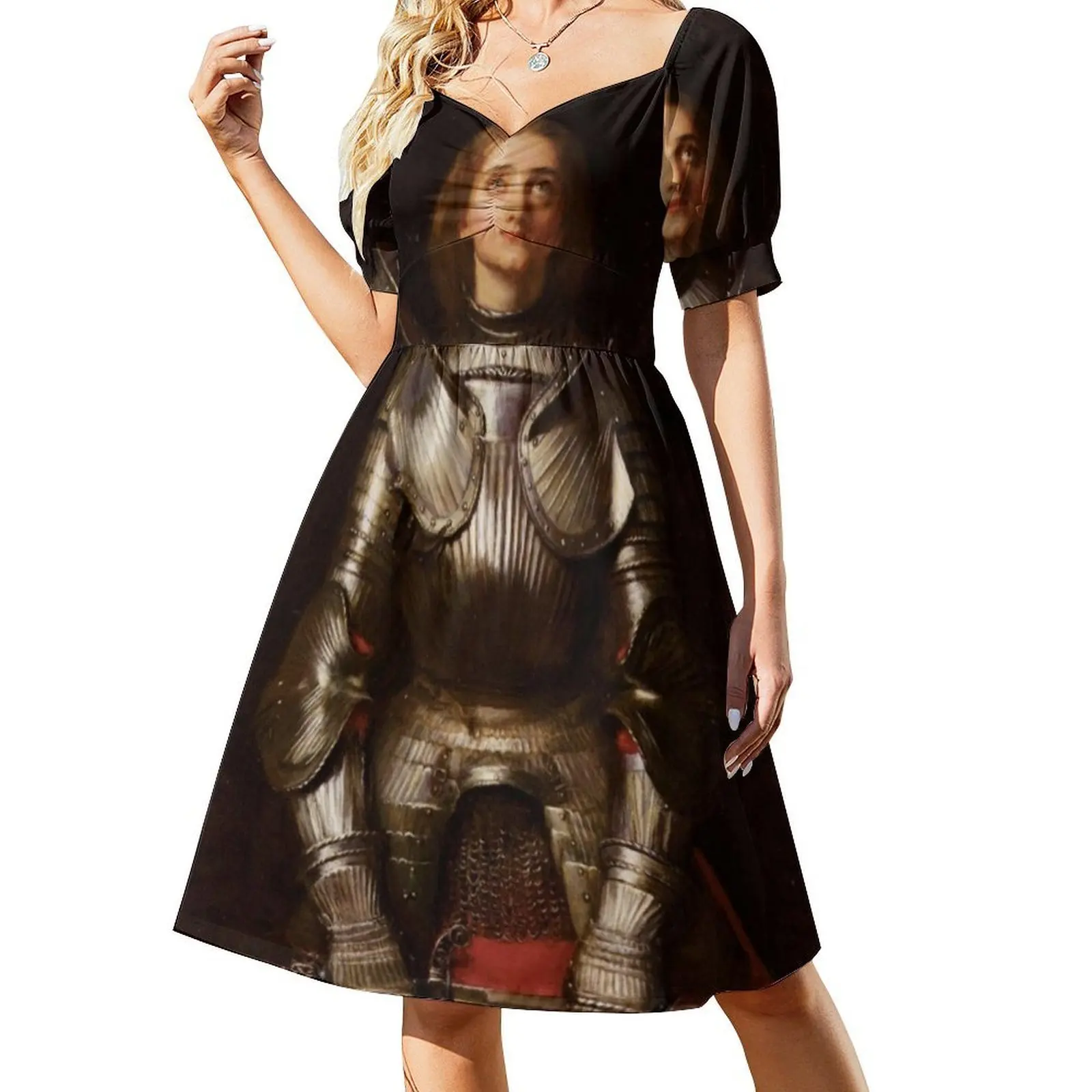 فستان Saint Joan Of Arc من John Everett Millais للحفلات الأنيق للنساء على شكل حرف A مع خيارات قصيرة/طويلة/بدون أكمام جوان أوف