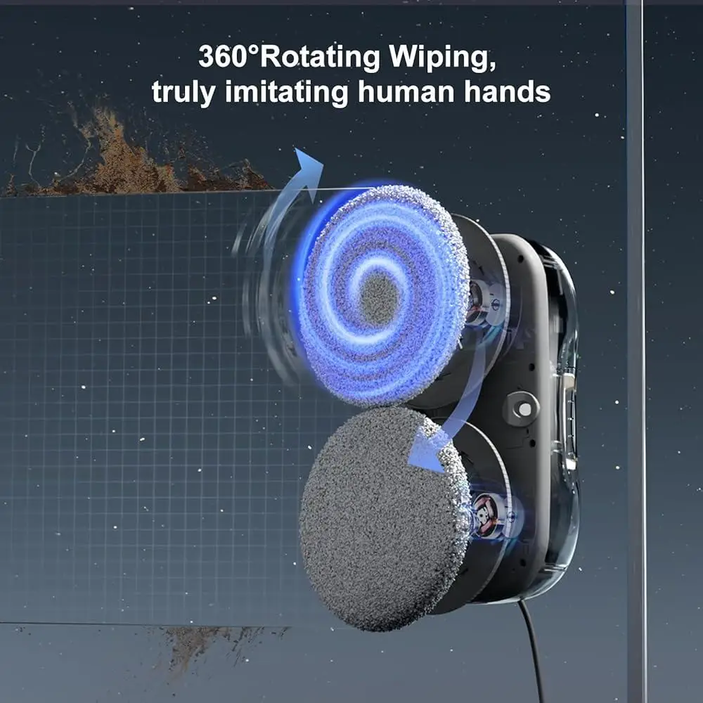 Satuo S9PRO Window Cleaning Robot Automatic Intelligent Path Planning Stubborn Stains Edge Detection Portable Cleaning Station