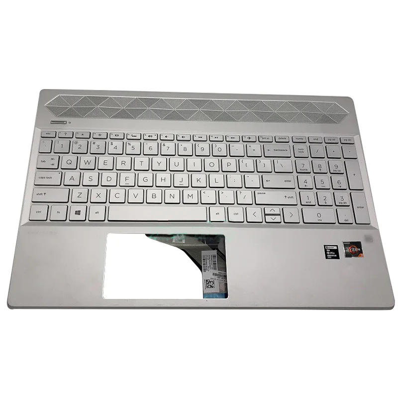 

Original NEW For HP 15-CS 15-CW Series Laptop Palmrest Upper Case US Backlit Keyboard Touchpad L24752-001 Sliver