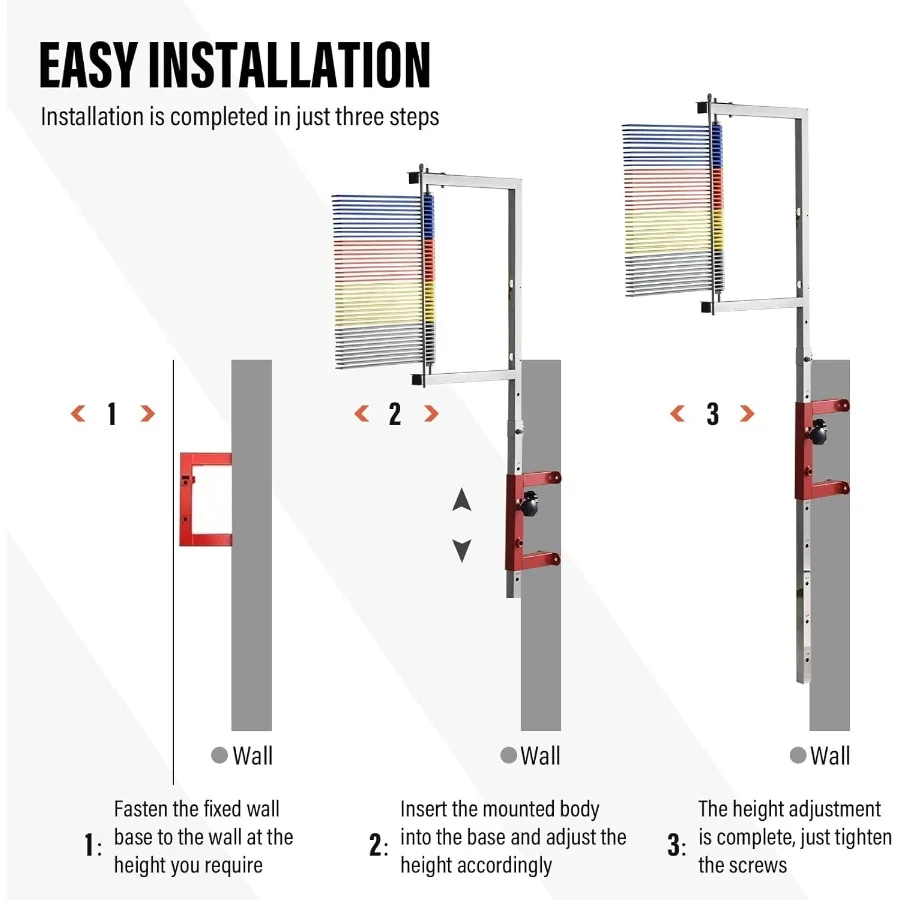 أداة قياس القفز العمودي 3.9411.5Ft ارتفاع قابل للتعديل مدرب القفز العمودي مع رافعة إعادة تعيين لكرة السلة والكرة الطائرة Tr #3