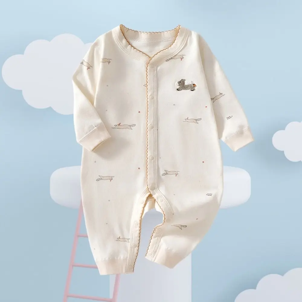 

Horse/Rabbit Cartoon Baby Romper Infant Romper Casual Outfit Cartoon Baby Jumpsuit One-piece Long Pants Climb