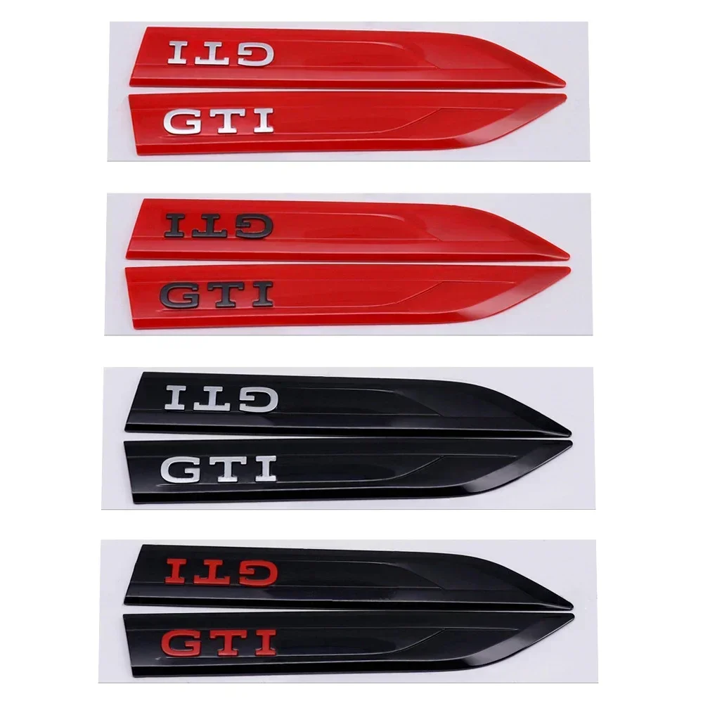 Para Volkswagen GTI GTD Logo Golf Passat Touareg Lavida Jetta Beetle CC Tiguan decoración 20x2,9 cm pegatina emblema guardabarros lateral de coche
