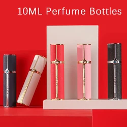 10ml Leather Perfume Bottle Women Refinable Travel Perfume Bottoms Empty Luxury Spray Senior Portable Perfume Containers Jars