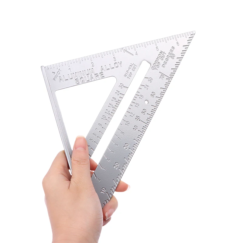 Triangle Rule 90 Degree Thickening Angle Rule Stainless Steel Carpenter Measurement Square Ruler Woodworking Triangle Ruler