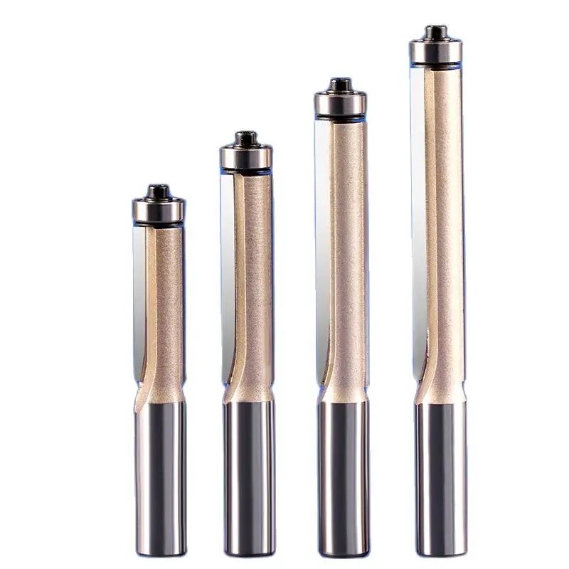 

Weitol 1pcs 1/2 inch high quality tungsten carbide Lengthen flush trim router bit with bearing for wood