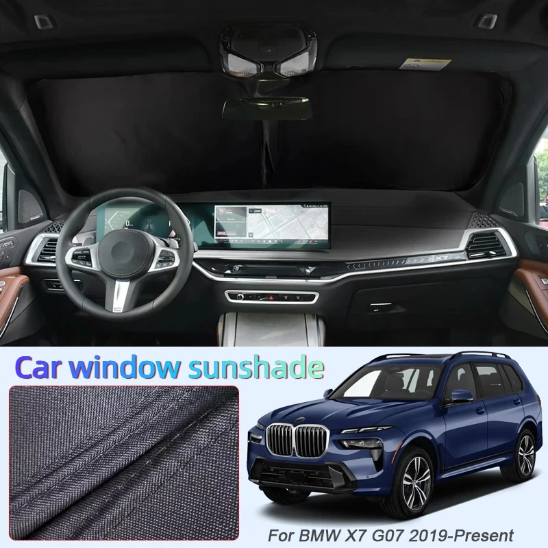 

Car Anti-UV Heat Insulation Black Windows Privacy Sunshade For BMW X7 G07 2019-Present Protect Cover Interior Accessories