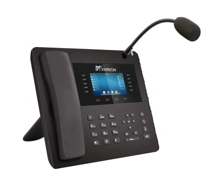 Desktop Office Phone IP Microphone Industrial Control room telephone KNPL-700M Sip