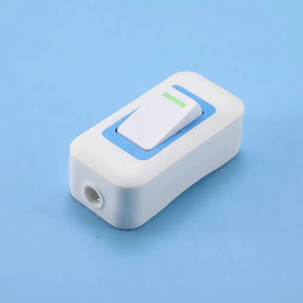 Bedside Table Lamp Rocker Switch Inline Power Control Household Led Light Cord Electrical Push Button On Off Connector