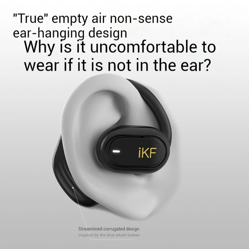 iKF Zeus Pro Wireless Earphones With 4 Mics DS3.0 Noise Reduction Stereo Surround Sound IPX5 Waterproof Custom Bluetooth Earbuds