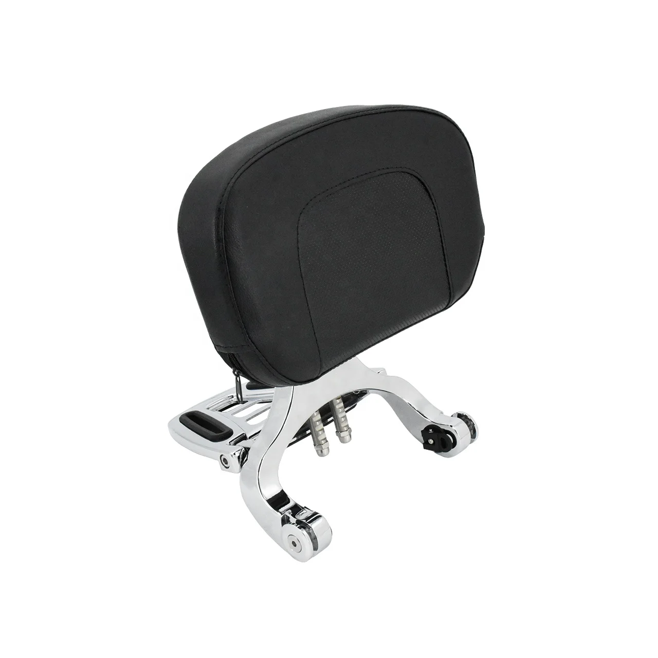 Motorcycle Adjustable Multi-Purpose Driver Passenger Backrest Black Fit for Softail Fat Bob FXFB FXFBS 2018-2020