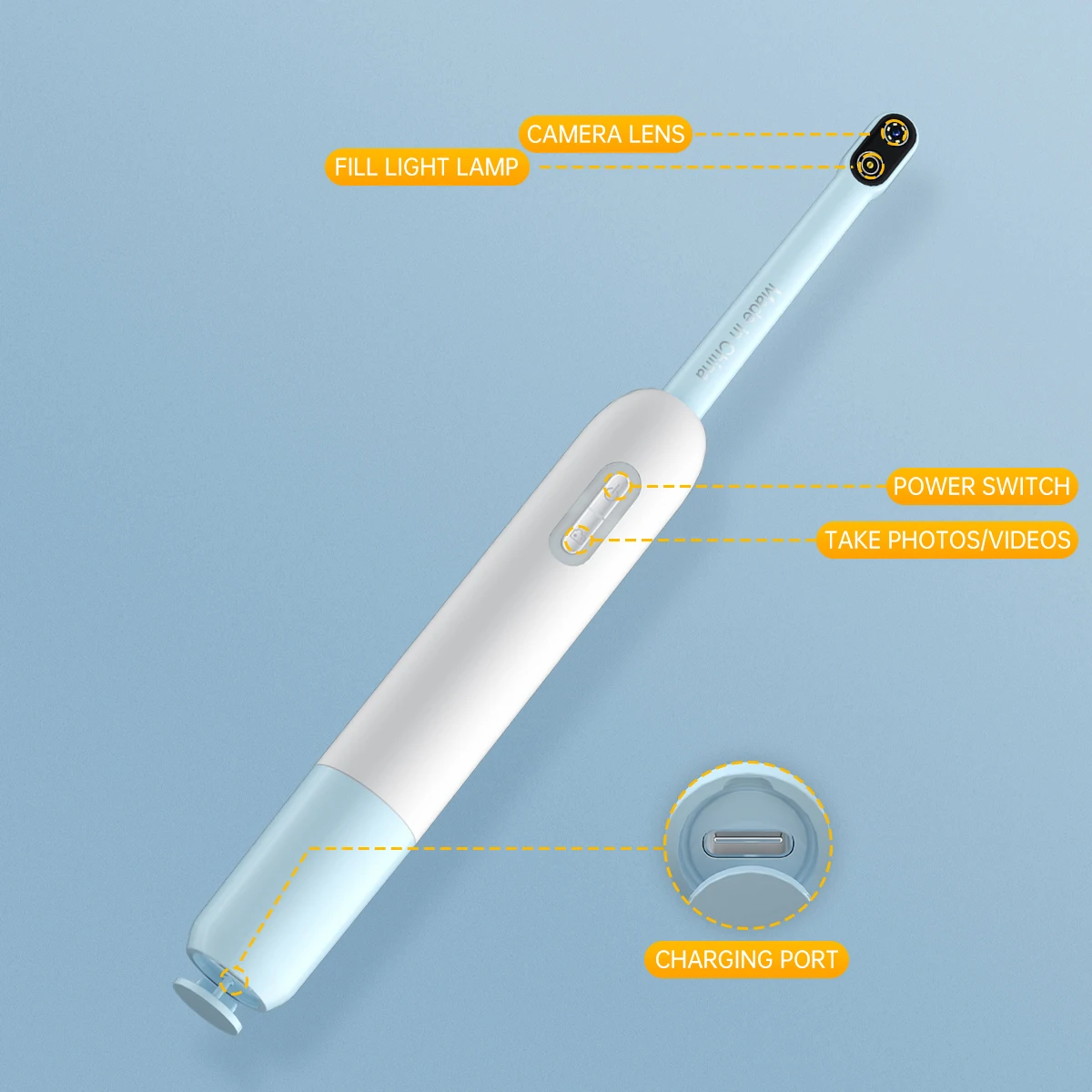 Visual Intraoral Camera WIFI Oral Examination Camera IP67 Waterproof 1080P Endoscope Cameras 5MP Image System Inspection Tools