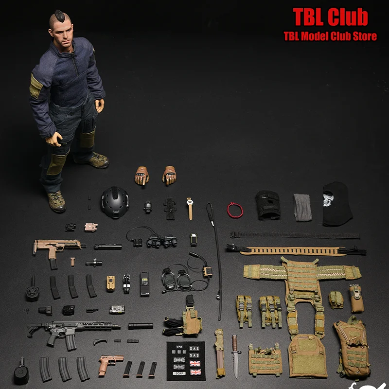 Escala 1/6, tema de asuntos militares, servicio aéreo especial, conjunto completo de figura de acción de soldado de 12 pulgadas, disponible, fácil y simple GA1009 BRAVO7-1