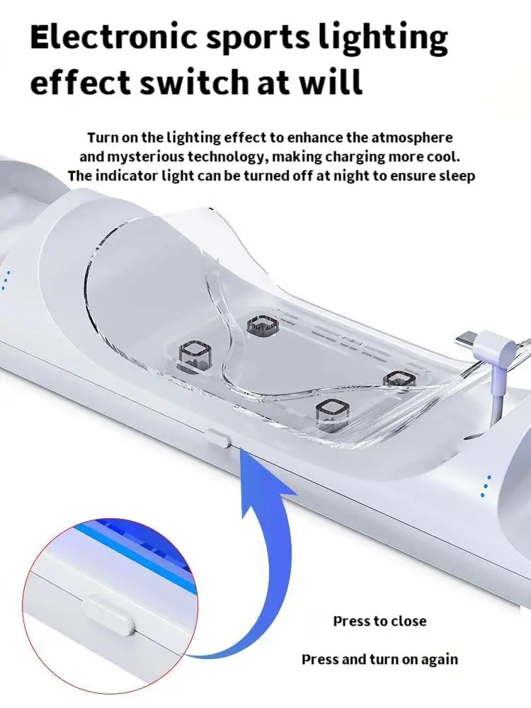 لـ Vr Magnetisch Oplaadstation Voor Oculus/Meta Quest 2 Met Snelladende Quest 2 & 2 وحدات تحكم Esthetische Led-Indicatoren
