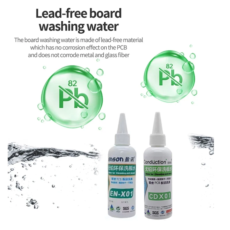 Lead-free Soldering Flux Clean Liquid ,Phone PCB Board Repair Degreasing Oil Cleaning Agent Soldering Stain Remover 100ML