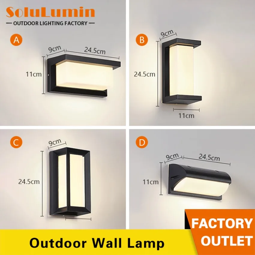 

Outdoor Modern Minimalist LED Waterproof Wall Light IP65 Motion Sensor Outdoor Light Porch Garden LED Outdoor Balcony AC85-265