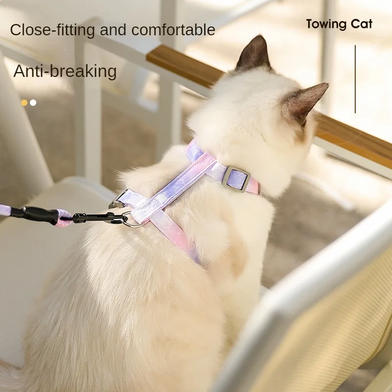 Conjunto de Arnês e Trela para Cães e Gatos, Escape Proof, Arnês Ajustável, Leve, Macio, Caminhada, Viagem, Petsafe