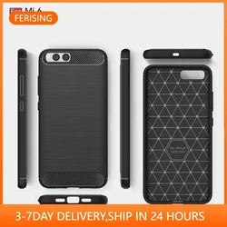 Slim Armor Case For Xiaomi MI6 Phone Case Silicone Soft Carbon TPU Fiber Phone Cases Cover for Xiaomi Mi 6 Case Capa Coque Shell