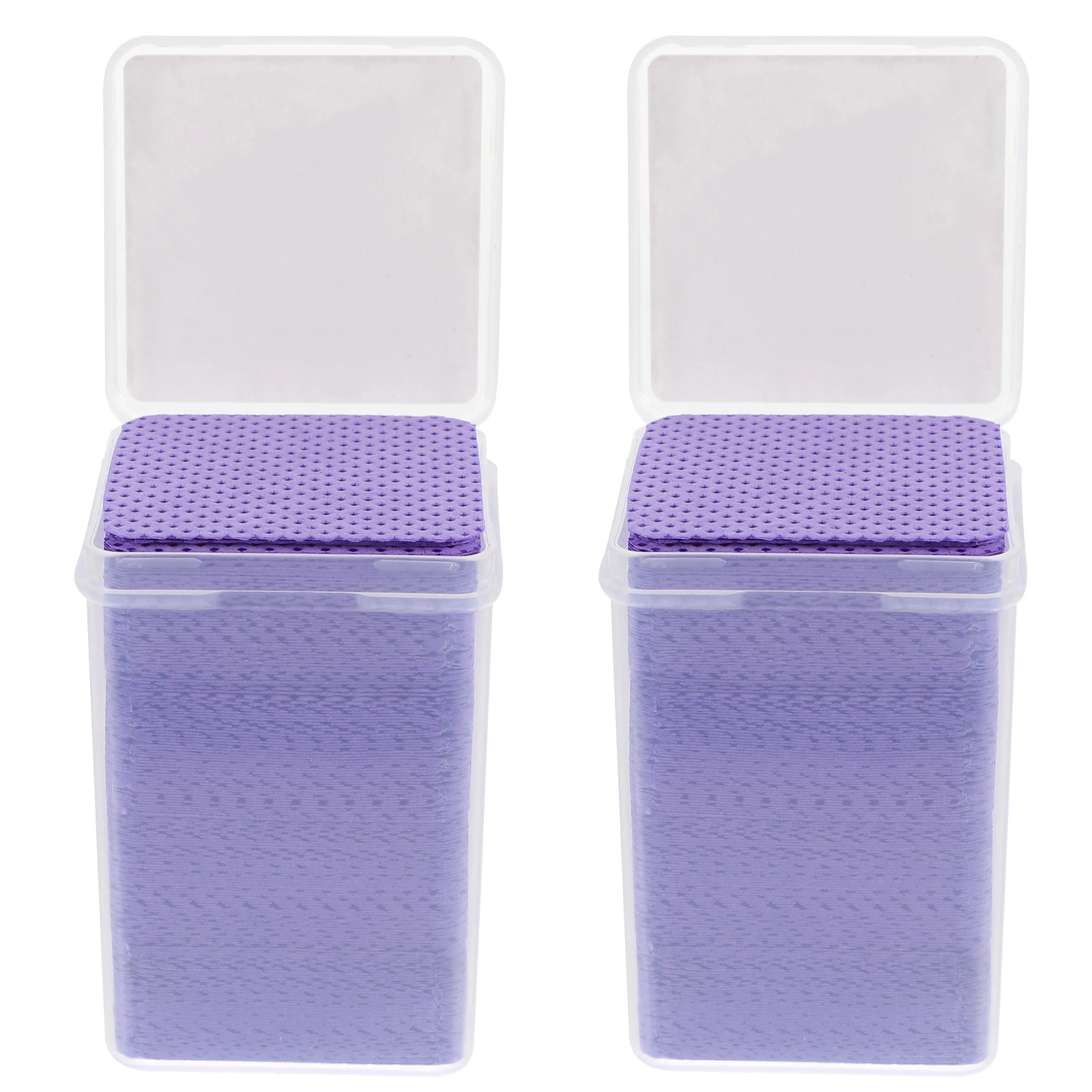 

400 pcs Eyelash Cleaning Pads Nail Wipes for Lash Extension Glue Wipes Lash Extension Polish Cleaner Square Black Box