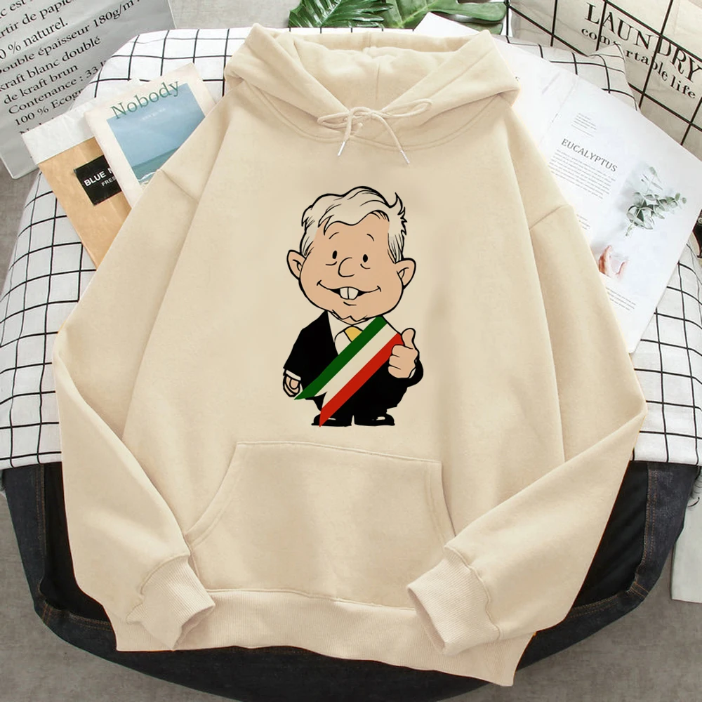 Amlo hoodies women Fleece aesthetic anime long sleeve top Pullover female 90s clothing