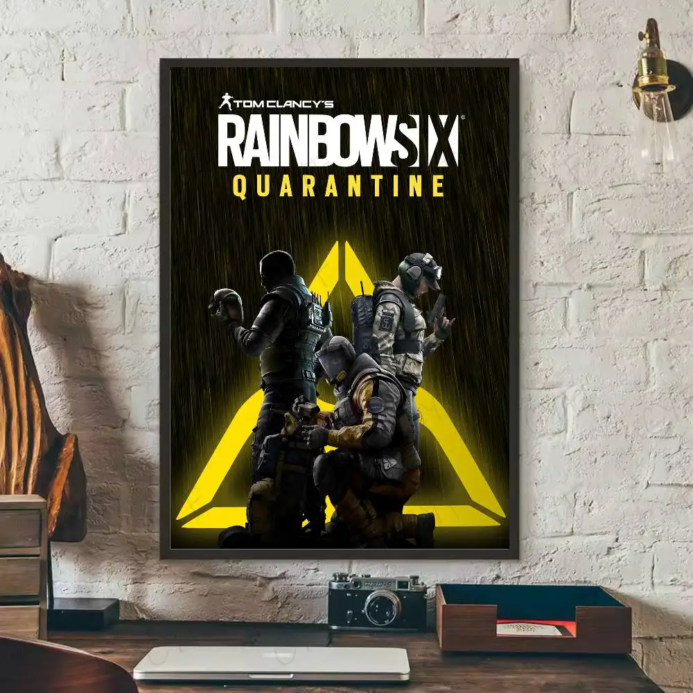 توم C-Clancys R-قوس قزح ستة الحصار لعبة المشارك لزجة جدار الفن الطباعة مقاوم للماء غرفة المعيشة المنزلي غرفة نوم بار ديكور جمالي #6