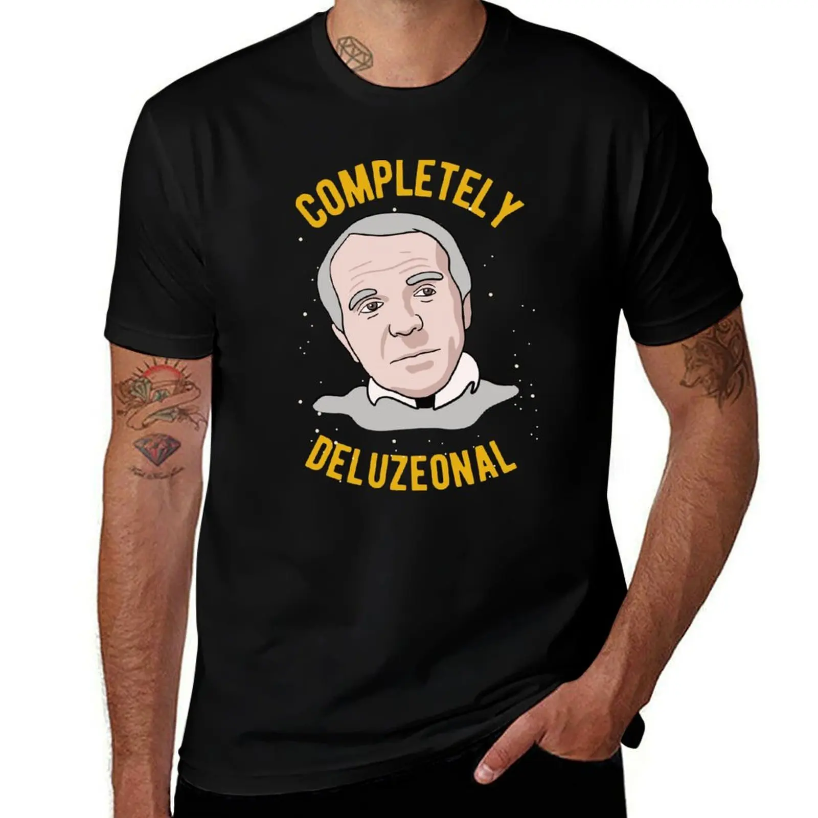 Gilles Deleuze Philosophy - Completely Deleuzeonal T-Shirt Big and Tall Casual T-Shirt