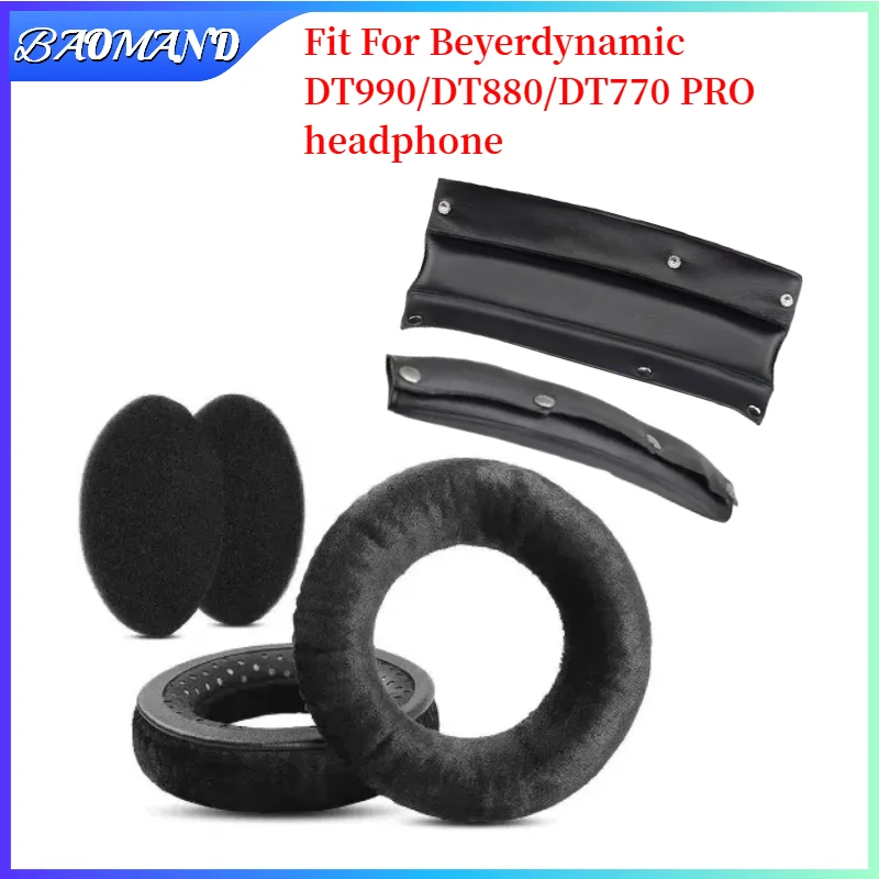 

BAOMAND For Beyerdynamic DT990/DT880/DT770 PRO Gaming Headset Ear Pads Replacement Earpads Memory Foam Ear Cushion Cover